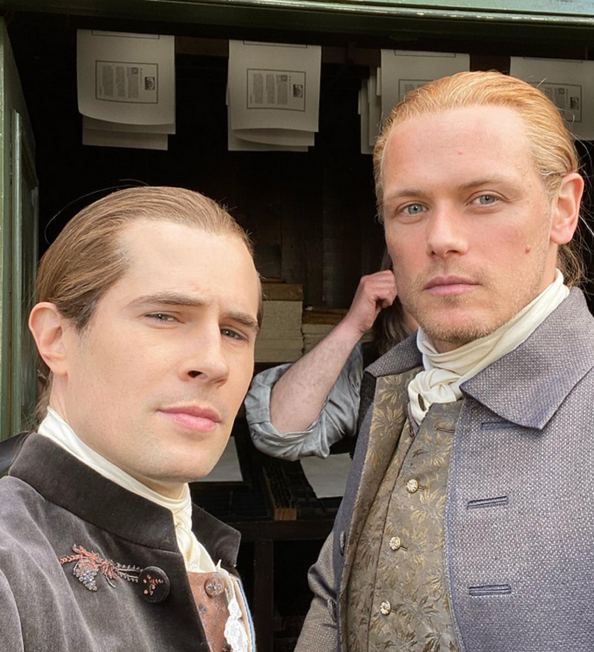 Outlander Season 6 David Berry and Sam Heughan