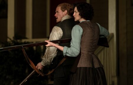 Outlander Season 6 Sam Heughan and Caitriona Balfe