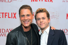 Rob Lowe and John Owen Lowe at Netflix premiere of Unstable