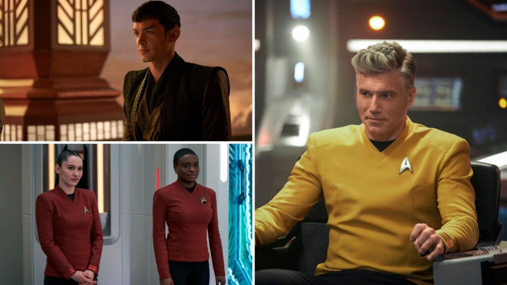 Ethan Peck, Christina Chong, Celia Rose Gooding, Anson Mount in Star Trek Strange New Worlds