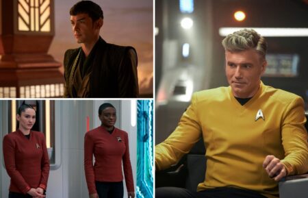 Ethan Peck, Christina Chong, Celia Rose Gooding, Anson Mount in Star Trek Strange New Worlds