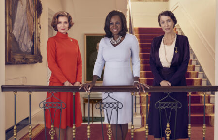 Michelle Pfeiffer as Betty Ford, Viola Davis as Michelle Obama and Gillian Anderson as Eleanor Roosevelt in The First Lady
