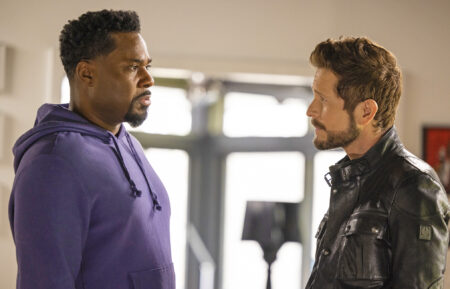 Malcolm-Jamal Warner as AJ, Matt Czuchry as Conrad in The Resident