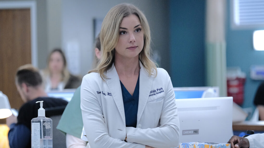 Emily VanCamp as Nic Nevin in The Resident