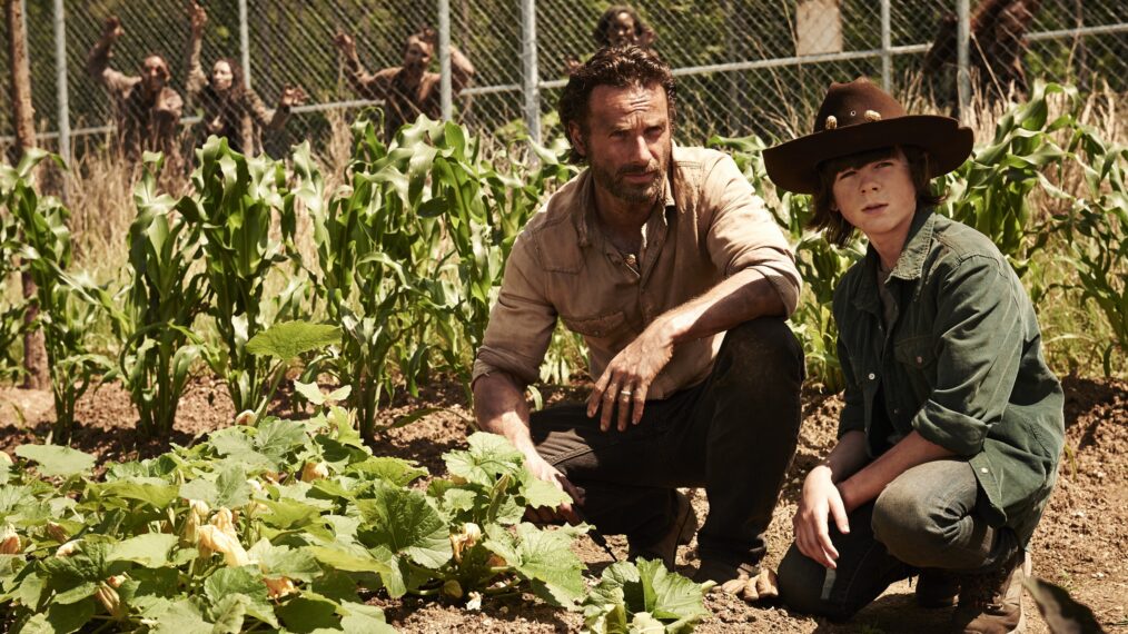 The Walking Dead Andrew Lincoln and Chandler Riggs