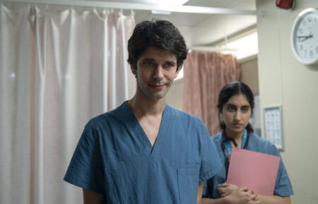 Ben Whishaw as Adam, Ambika Mood as Shruti in This Is Going to Hurt