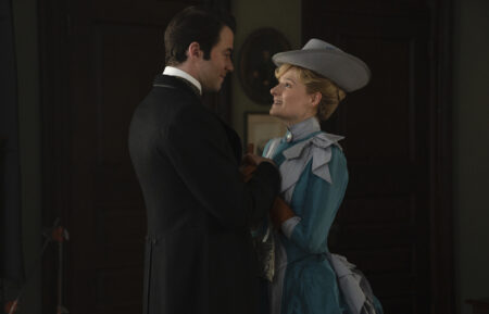 Thomas Cocquerel and Louisa Jacobson in The Gilded - Age Season 1