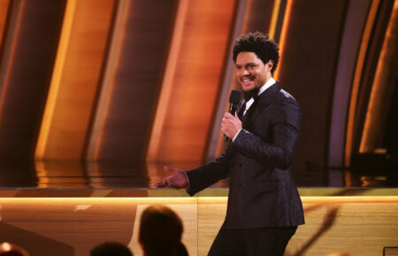 Host Trevor Noah at the Grammys 2022