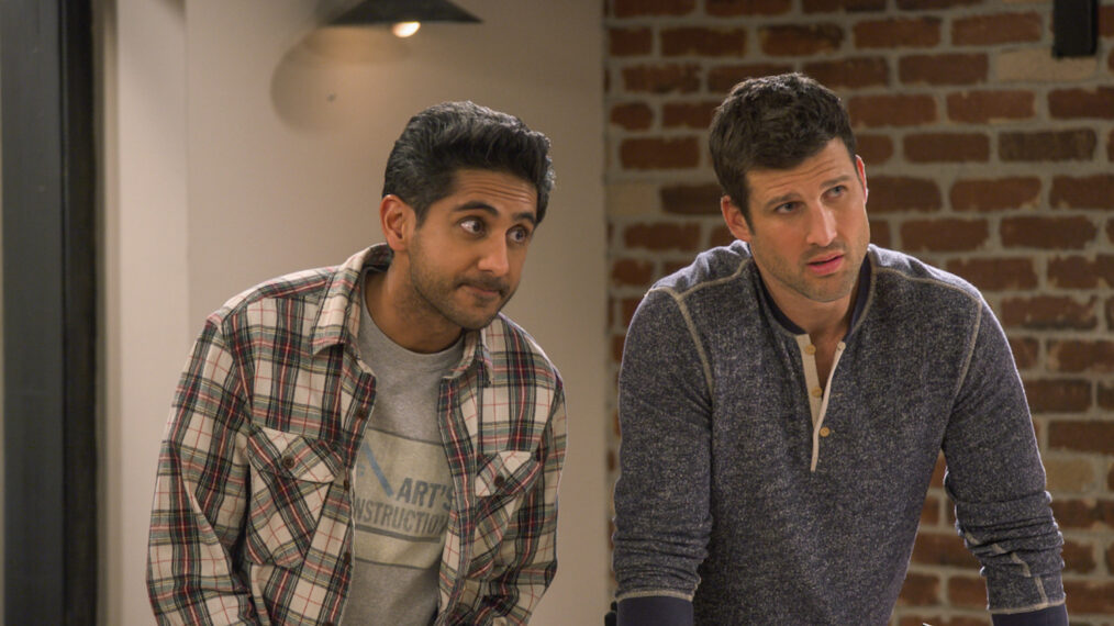 Adhir Kalyan as Al and Parker Young as Riley in United States of Al