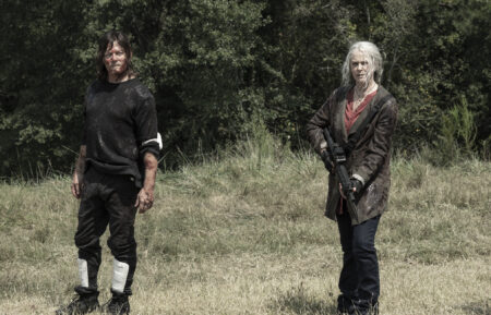 Norman Reedus as Daryl Dixon, Melissa McBride as Carol Peletier in The Walking Dead