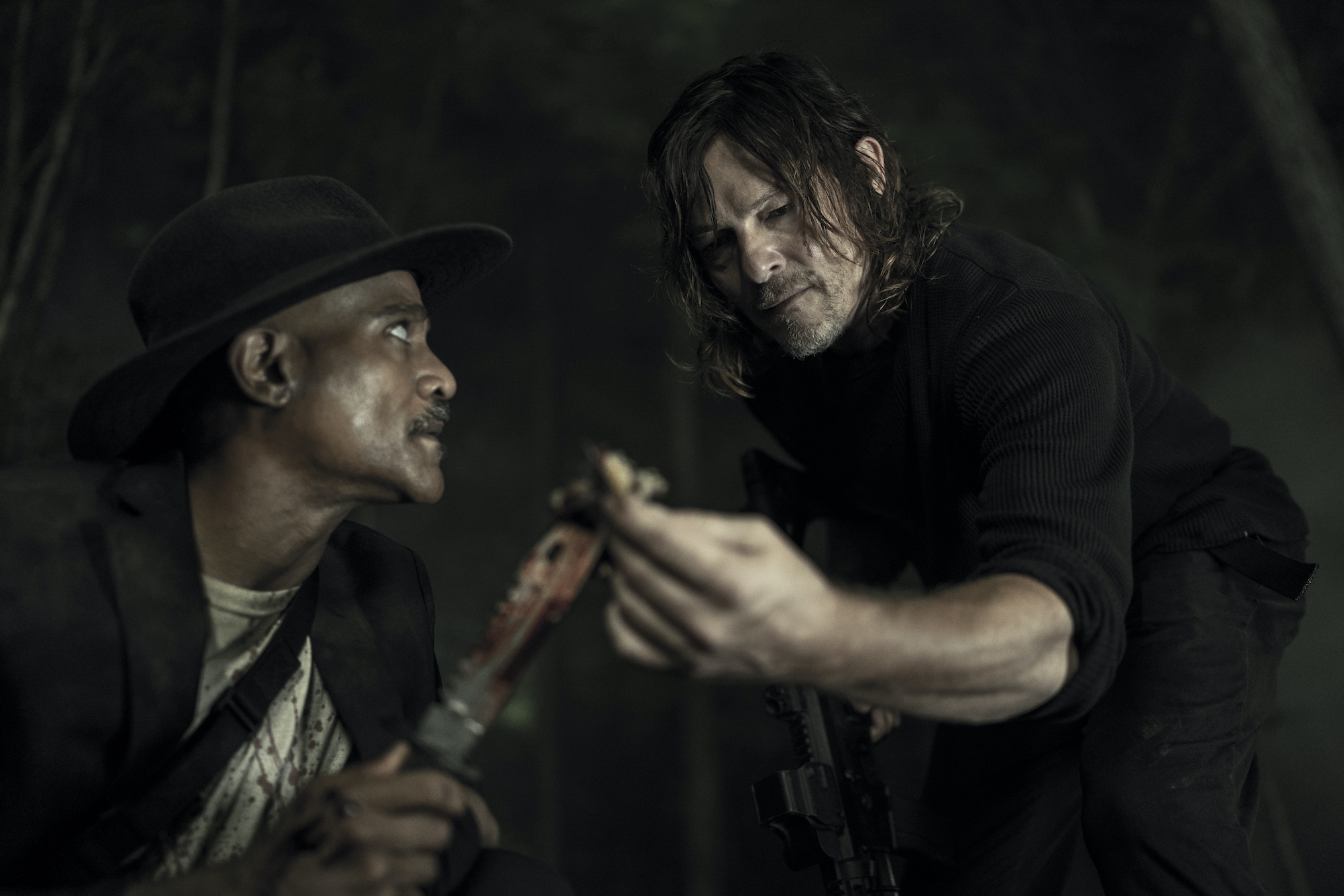 The Walking Dead, Seth Gilliam as Father Gabriel Stokes, Norman Reedus as Daryl Dixon