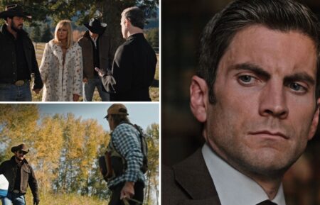 Cole Hauser, Kelly Reilly, Kevin Costner, Wes Bentley in Yellowstone