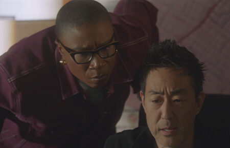 Aisha Hinds as Hen, Kenneth Choi as Chimney in 9-1-1