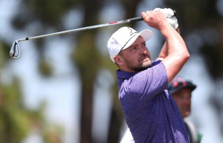 Justin Timberlake golfing at American Century