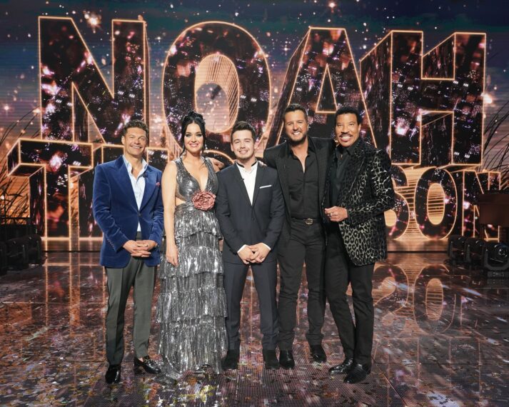 RYAN SEACREST, KATY PERRY, NOAH THOMPSON, LUKE BRYAN, LIONEL RICHIE