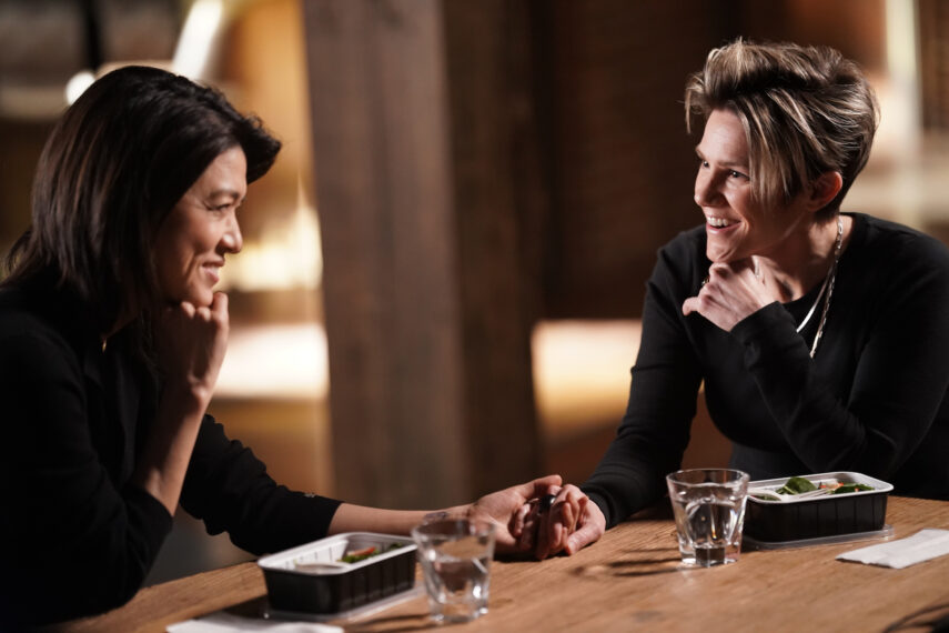 Grace Park as Katherine, Cameron Esposito as Greta in A Million Little Things