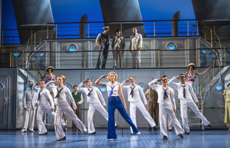 Sutton Foster in the West End's filmed production of 'Anything Goes' at the Barbican Theatre
