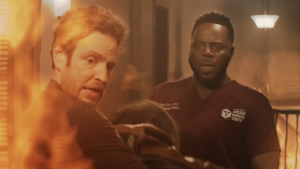 Nick Gehlfuss as Will, Guy Lockard as Dylan in Chicago Med