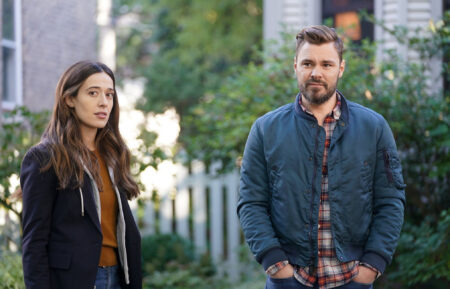 Marina Squerciati as Kim Burgess, Patrick John Flueger as Adam Ruzek in Chicago PD