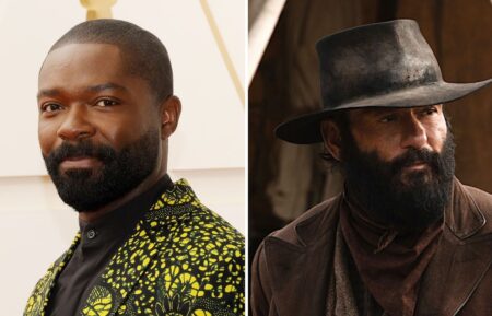 David Oyelowo (L) and Tim McGraw in 1883 (R)