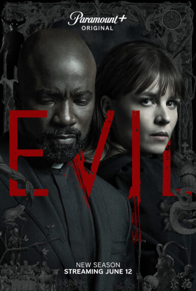 Mike Colter as David, Katja Herbers as Kristen in Evil