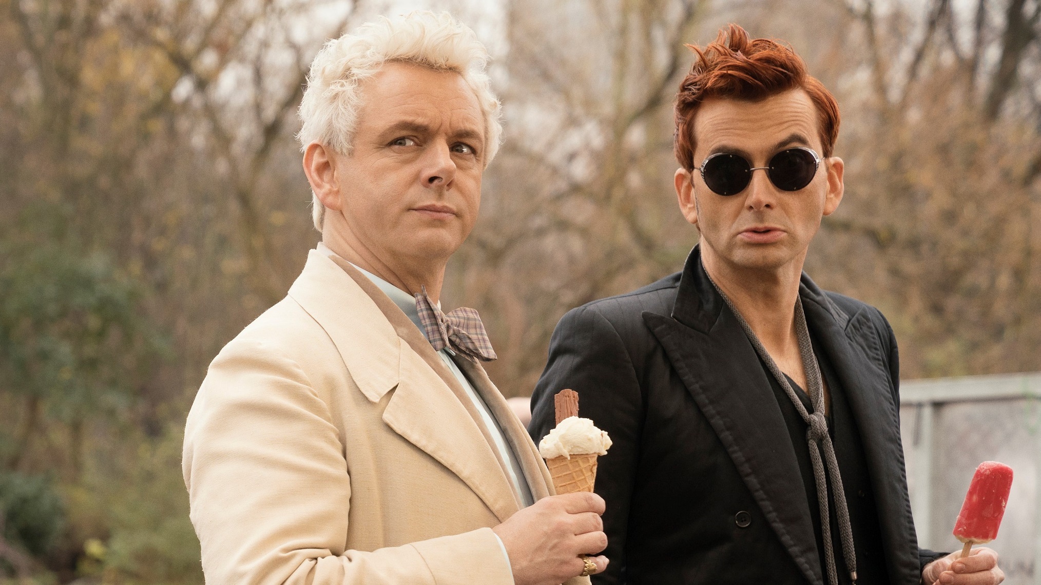 Michael Sheen and David Tenant in Good Omens