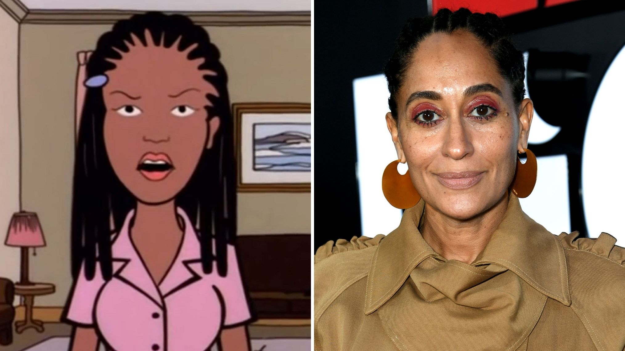 Jodie from 'Daria' (L) and Tracee Ellis Ross (R)