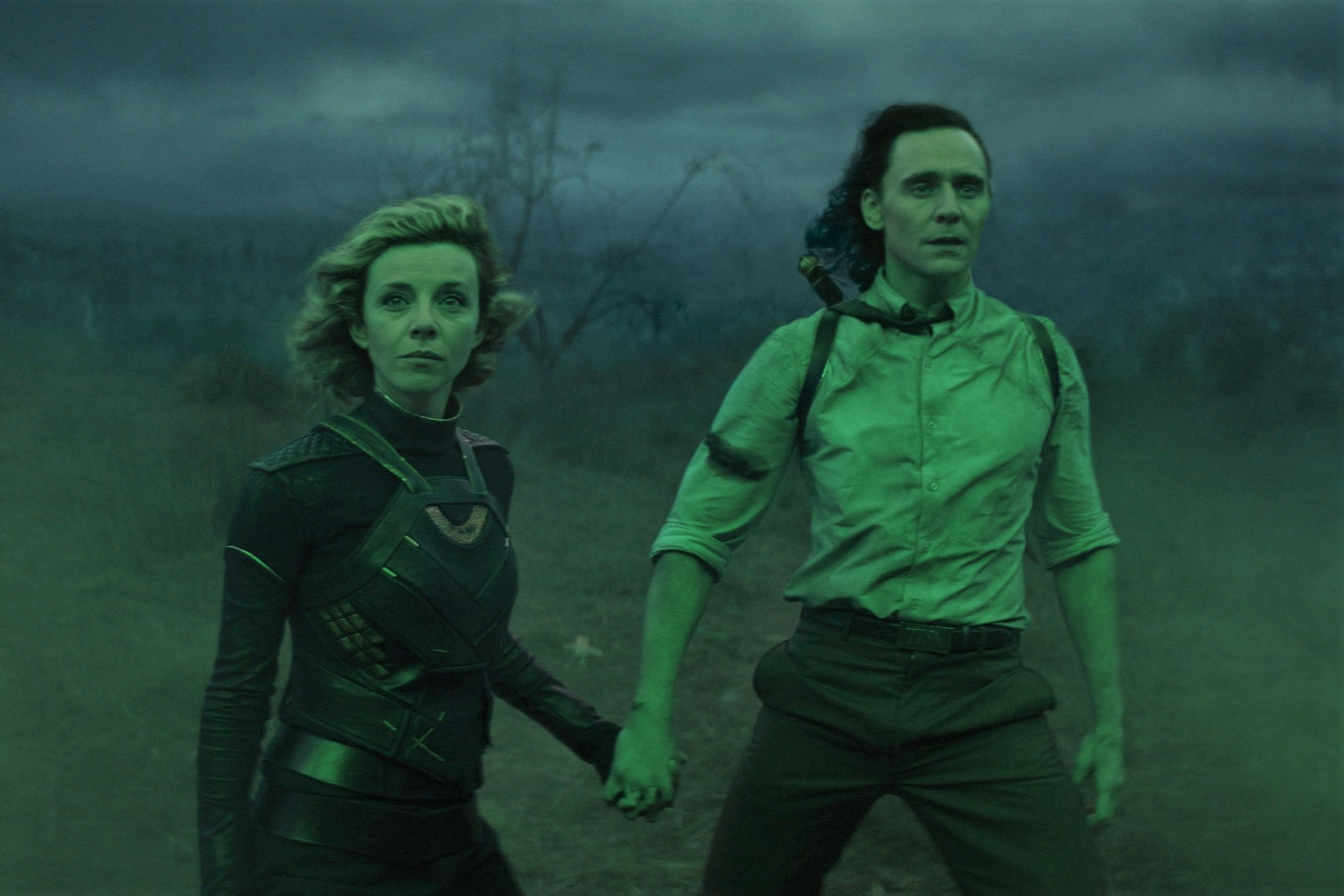 Sophia Di Martino and Tom Hiddleston in Loki