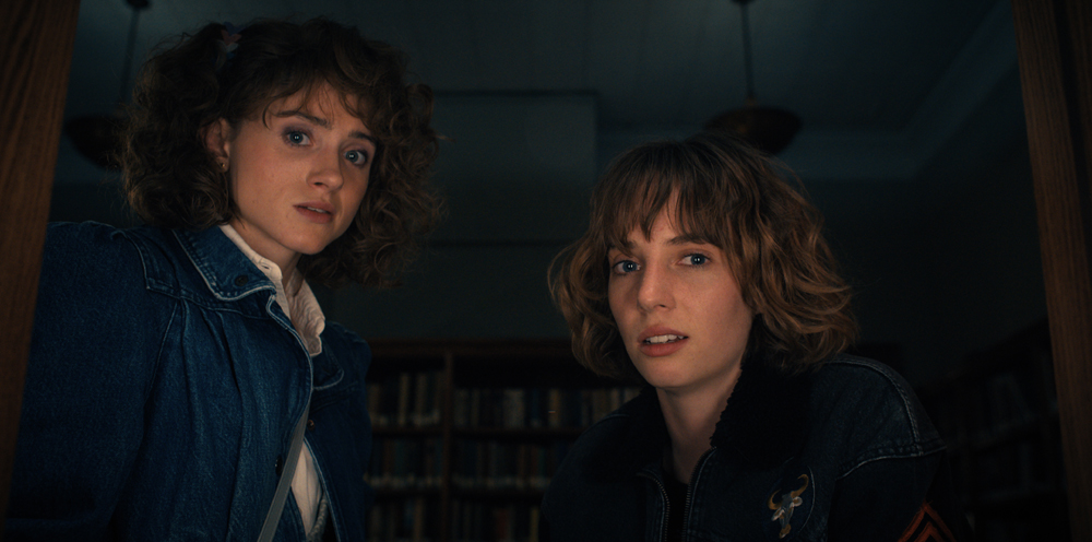 Natalia Dyer and Maya Hawke in Stranger Things 4