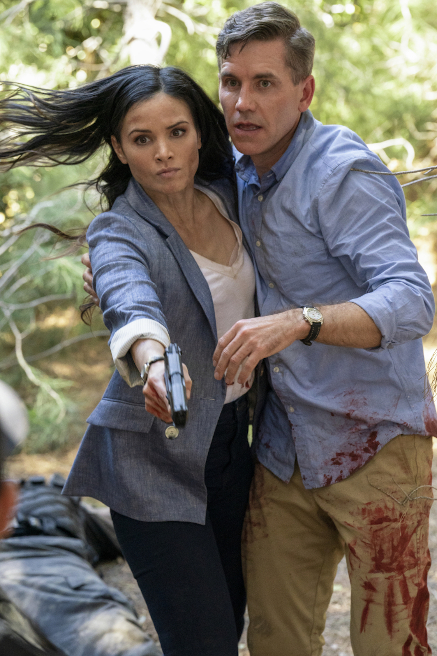 Katrina Law as NCIS Special Agent Jessica Knight and Brian Dietzen as Jimmy Palmer in NCIS