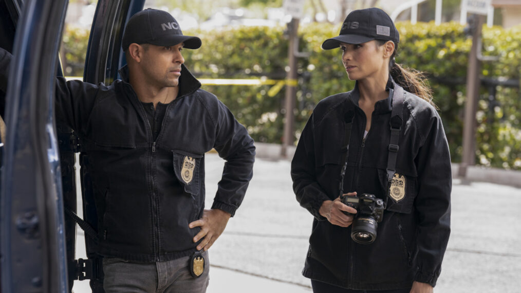 Wilmer Valderrama as Special Agent Nicholas “Nick” Torres and Katrina Law as NCIS Special Agent Jessica Knight in NCIS