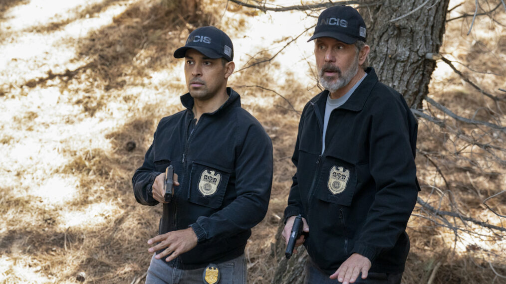Wilmer Valderrama as Special Agent Nick Torres and Gary Cole as Special Agent Alden Parker in NCIS