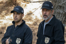 Wilmer Valderrama as Special Agent Nick Torres and Gary Cole as Special Agent Alden Parker in NCIS