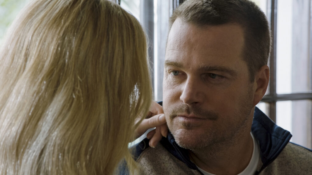 Bar Paly as Anna, Chris O'Donnell as Callen in NCIS Los Angeles