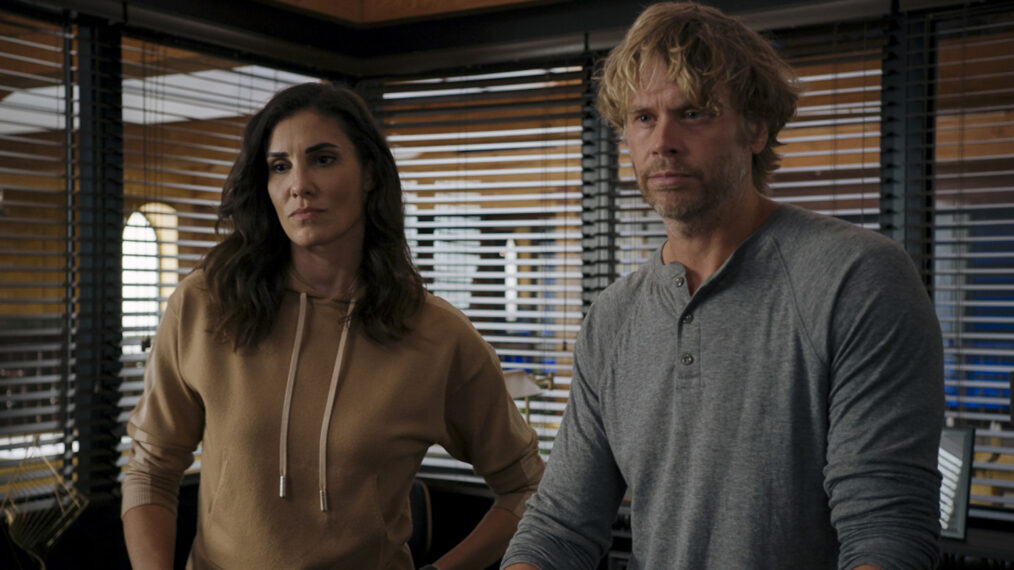 Daniela Ruah as Kensi, Eric Christian Olsen as Deeks in NCIS LA