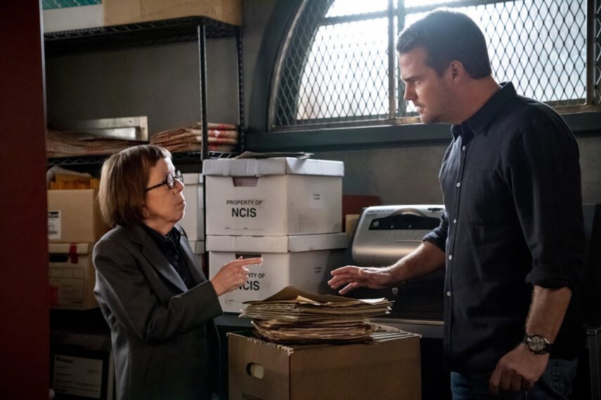 Linda Hunt as Hetty, Chris O'Donnell as Callen in NCIS Los Angeles