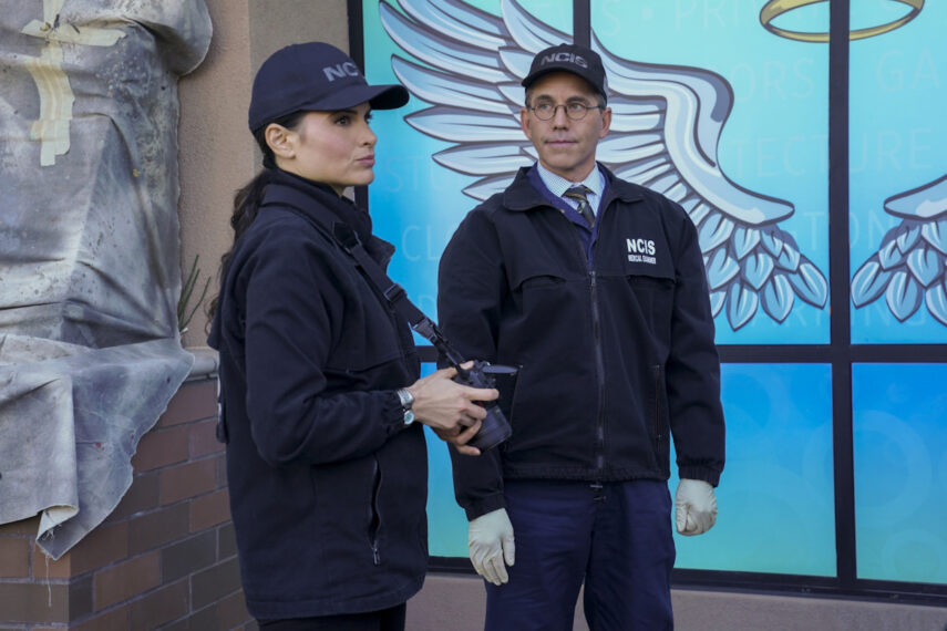 Katrina Law as NCIS Special Agent Jessica Knight and Brian Dietzen as Jimmy Palmer in NCIS