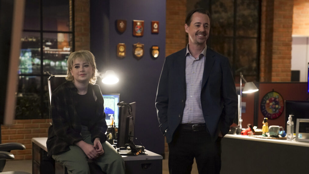 Cay Ryan Murray as Teagan Fields and Sean Murray as Special Agent Timothy McGee in NCIS