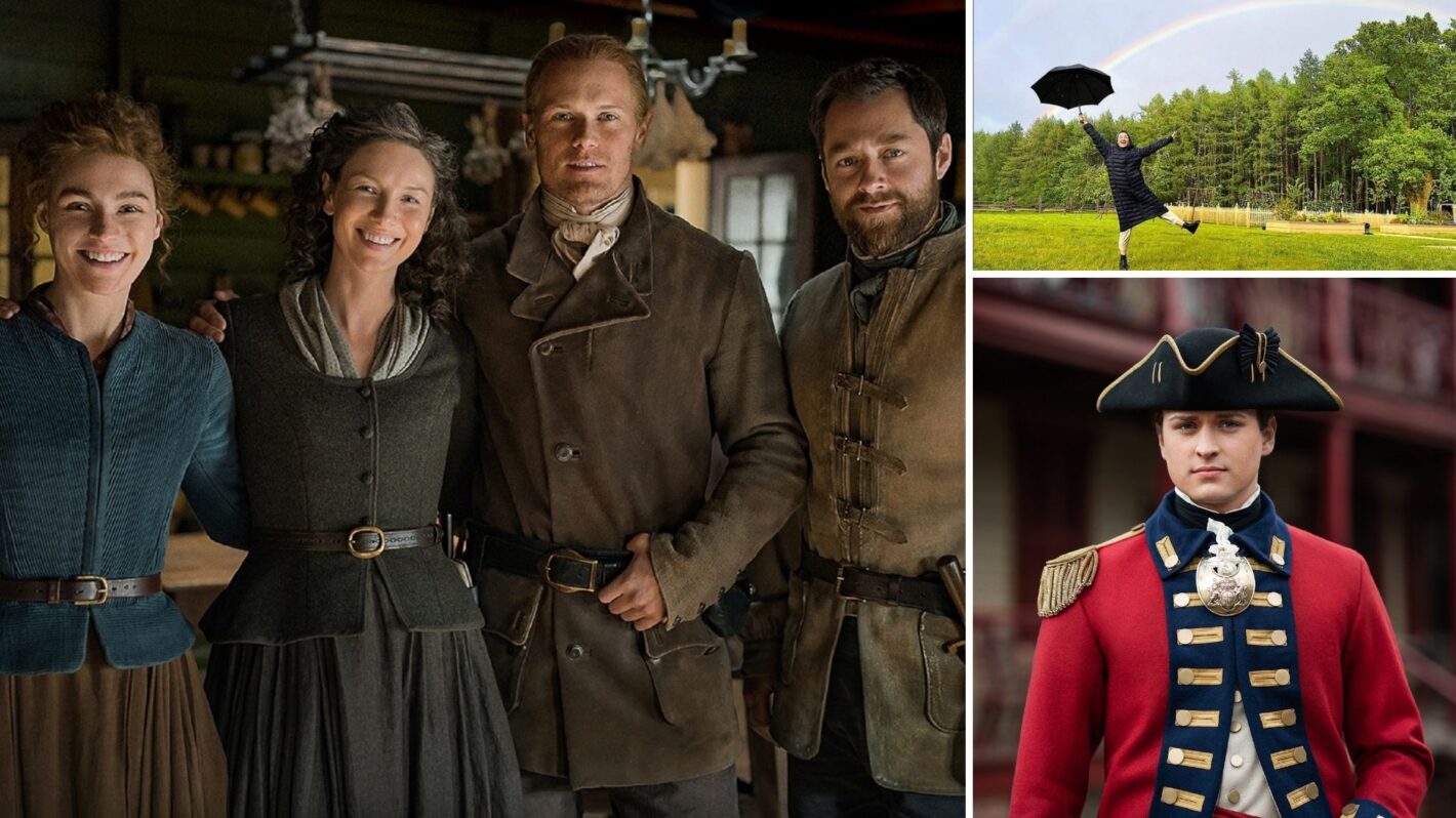 Outlander Behind the Scenes Season 7 Sam Heughan Caitriona Balfe