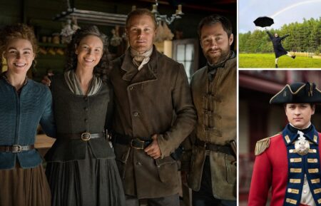 Outlander Behind the Scenes Season 7 Sam Heughan Caitriona Balfe