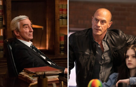 Sam Waterson in Law & Order / Christopher Meloni & Ainsely Seiger in Law & Order: Organized Crime