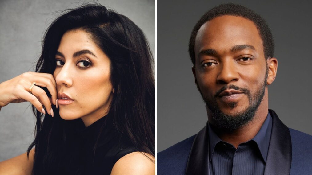 Stephanie Beatriz (L) and Anthony Mackie (R)