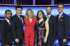 The Chase - Brandon Blackwell, James Holzhauer, Sara Haines, Victoria Groce, Brad Rutter, and Buzzy Cohen