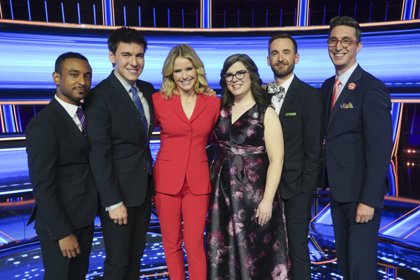 The Chase - Brandon Blackwell, James Holzhauer, Sara Haines, Victoria Groce, Brad Rutter, and Buzzy Cohen