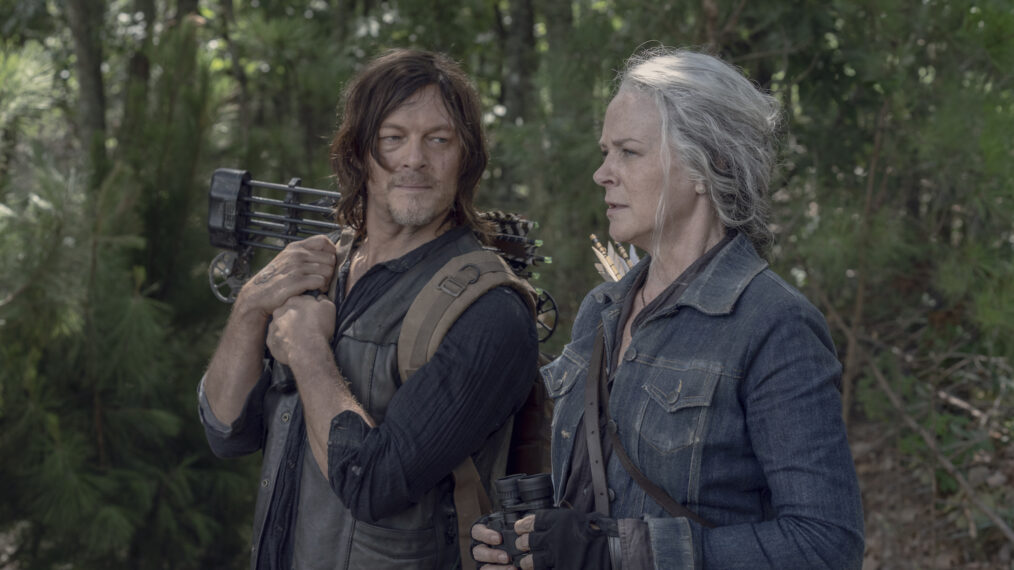 Melissa McBride as Carol Peletier, Norman Reedus as Daryl Dixon in The Walking Dead