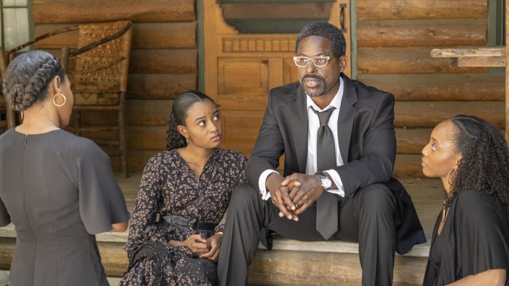 This Is Us Season 6, Series Finale - Iyana Halley as Annie, Sterling K. Brown as Randall, Iantha Richardson as Tess, La Trice Harper as Deja