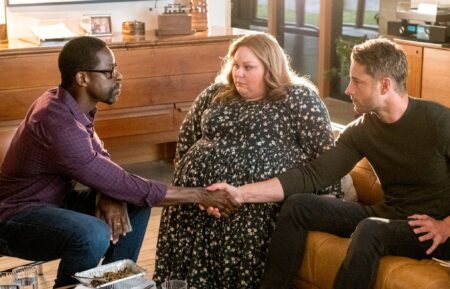 Sterling K. Brown, Chrissy Metz, and Justin Hartley in This Is Us Season 6