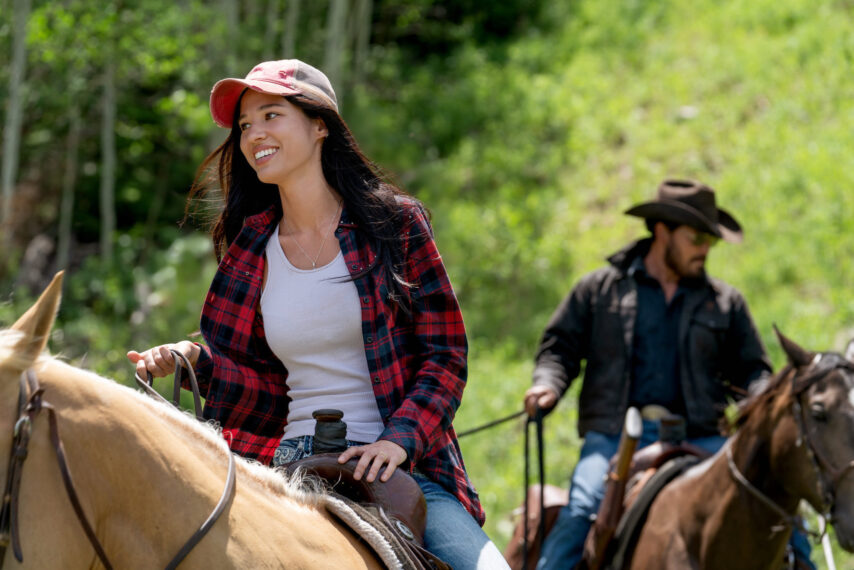 Kelsey Asbille as Monica in Yellowstone