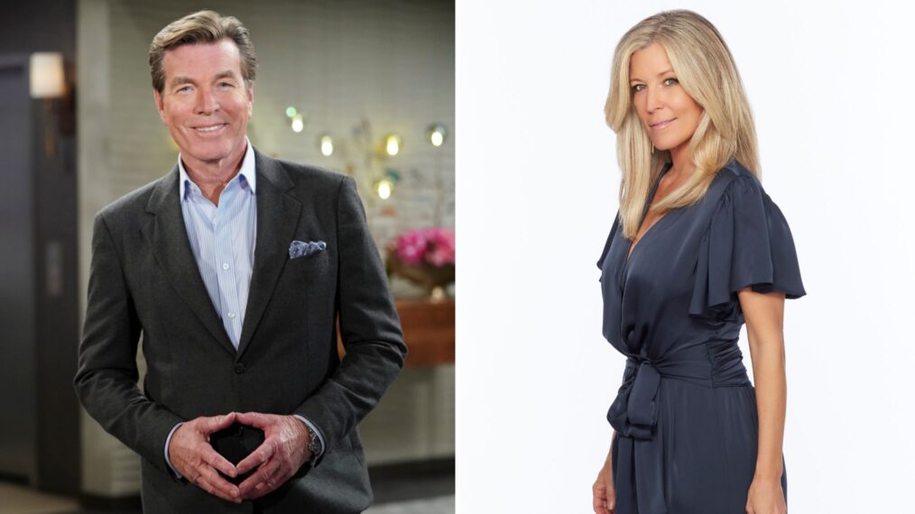 Peter Bergman in The Young and the Restless, Laura Wright in General Hospital