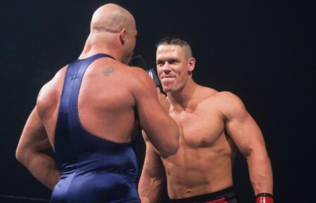 Kurt Angle and John Cena